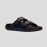 X-045 | Men’s Dual Buckle Comfort Slide – Black & Navy