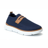 X 802-Men’s Slip-On Loafer Sneakers – Breathable & Stylish- Blue