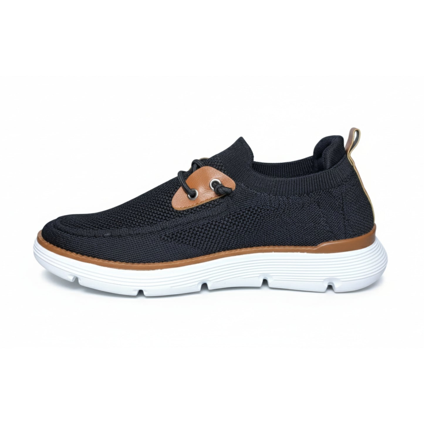 X 804-Men’s Casual Lace-Up Sneakers – Breathable – Black