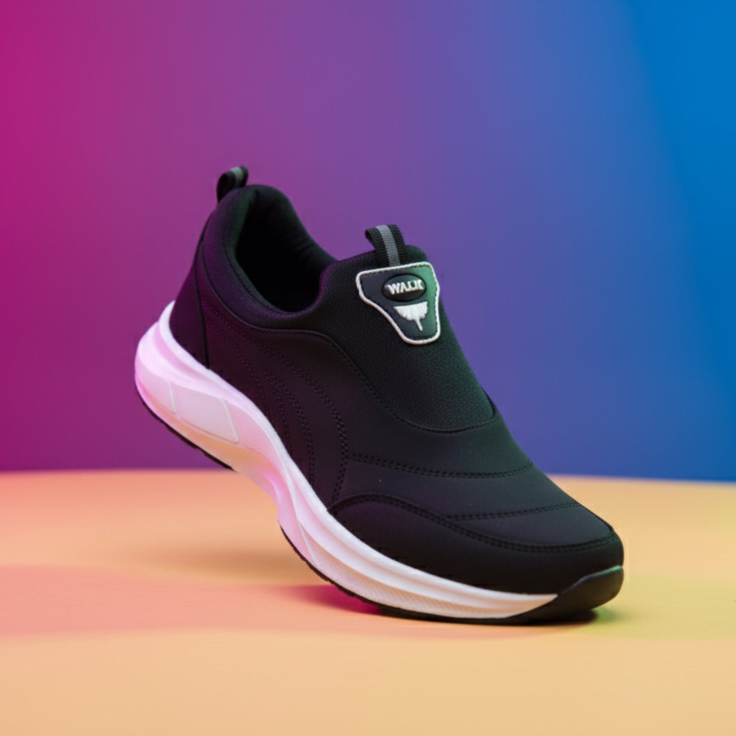 X 150-Men’s Slip-On Sneakers – Lightweight Casual Walking & Running Shoes- Black