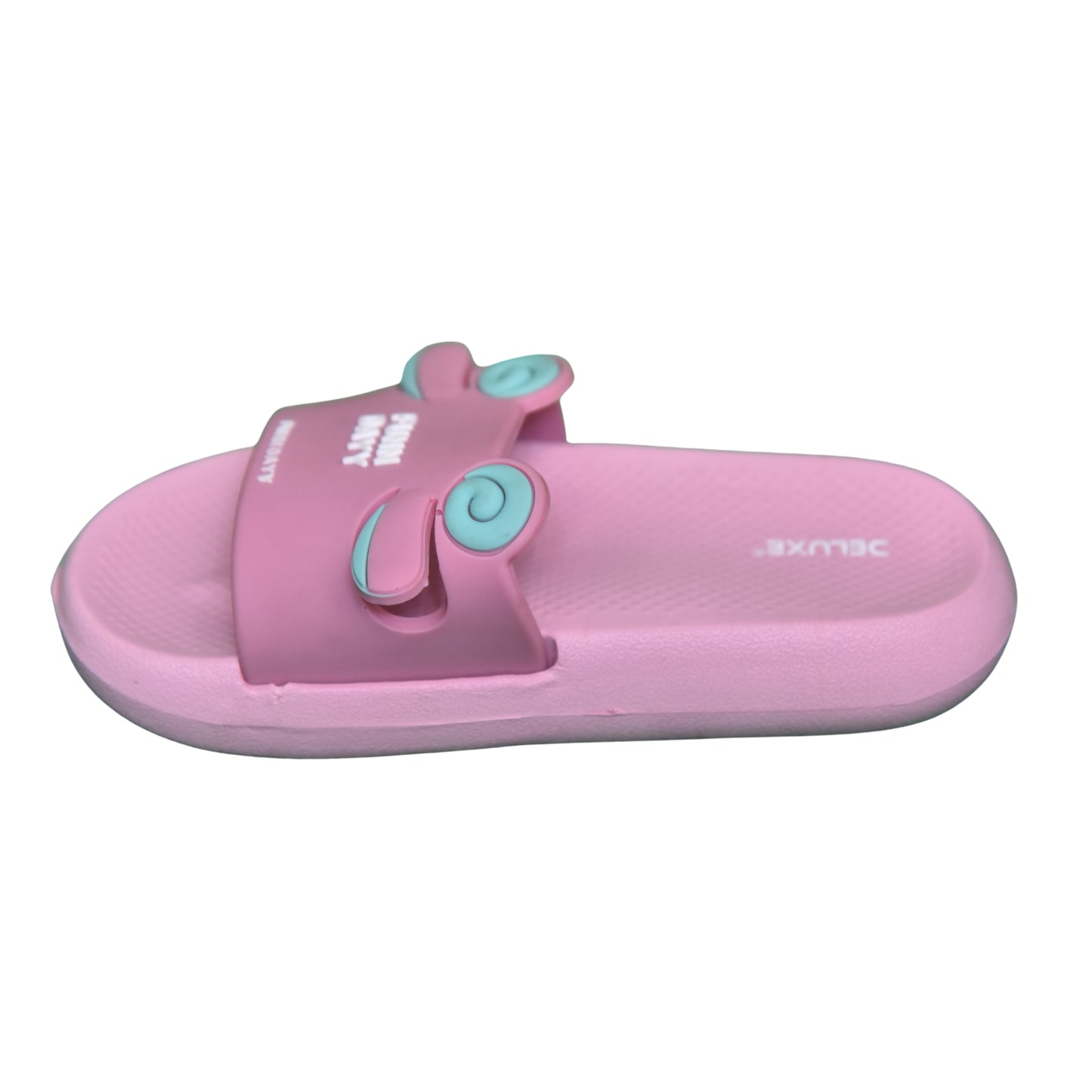 Kids 40 - FUNN DAYY Cartoon Slides – Kids Slippers (Pink)