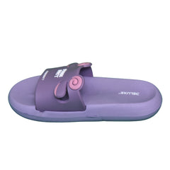 Kids 40 - FUNN DAYY Cartoon Slides – Kids Slippers (Purple)