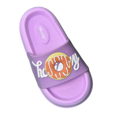 Kids 30 - Kids' Donut Delight Slides – Purple | Happy Day Edition