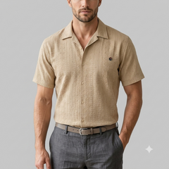 X 1150- The Signature Textured Camp-Collar Shirt
