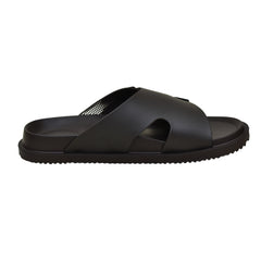 X 012- Men’s Adjustable Double Buckle Comfort Slides - Dark Brown