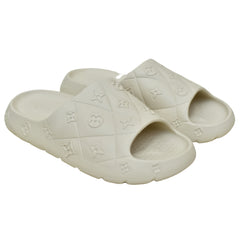 X 52- Premium Embossed Comfort Slides for Men - Beige