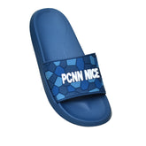 X 011- Men’s Graphic Slide Chappal–(Blue)