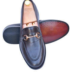 4004 - XeeGo Signature Horsebit Leather Loafers – Classic Brown