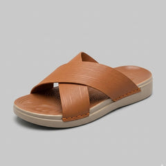 XeeGo X-45 | Cross-Strap Textured Slide - Mustard
