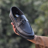 X-023: XeeGo Loafer with Bee Hardware - Black