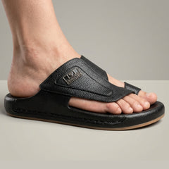 XeeGo X-019 | Premium Textured Toe-Loop Slide - Black