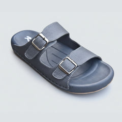 X 017 - XeeGo Dual Buckle Comfort Slides – Gray