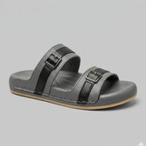 X 026 - XeeGo Classic Double Strap Comfort Sandals – Gray