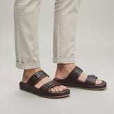 X 026 - XeeGo Classic Double Strap Comfort Sandals – Brown