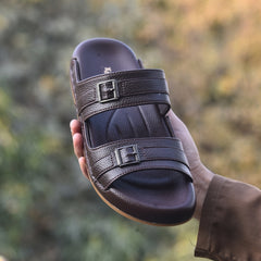X 026 - XeeGo Classic Double Strap Comfort Sandals – Brown