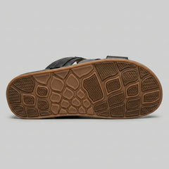 X 025 - XeeGo Cross Strap Comfort Slides – Brown
