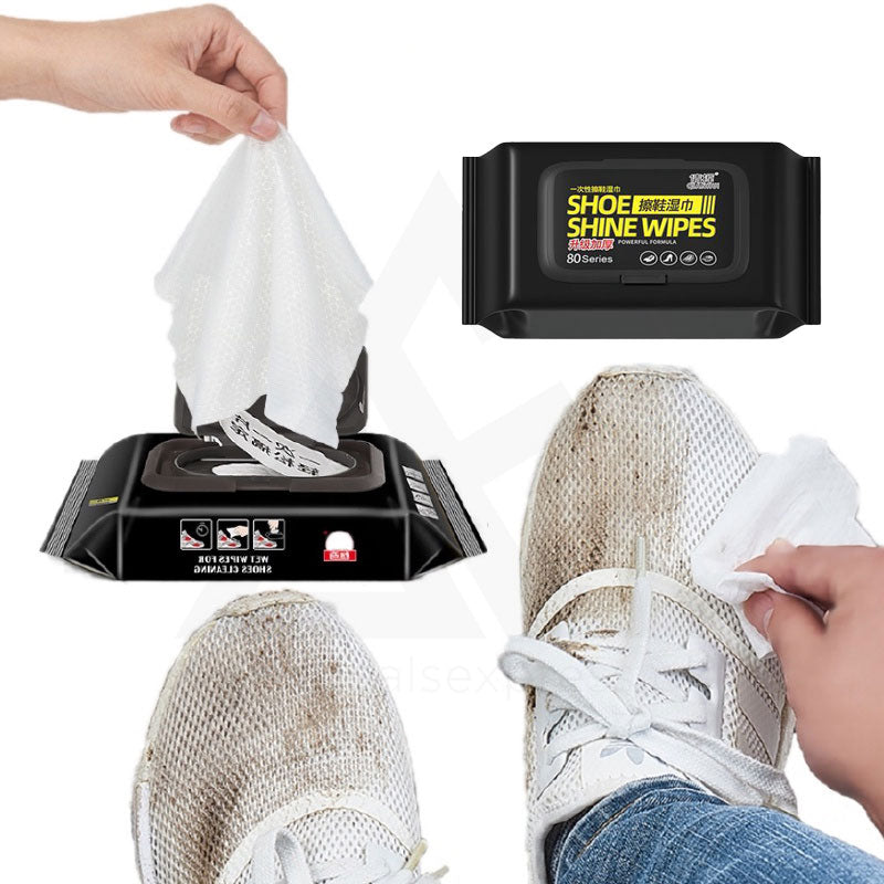 Shoe Shine Wipes – 80 Pcs | Instant Clean & Shine