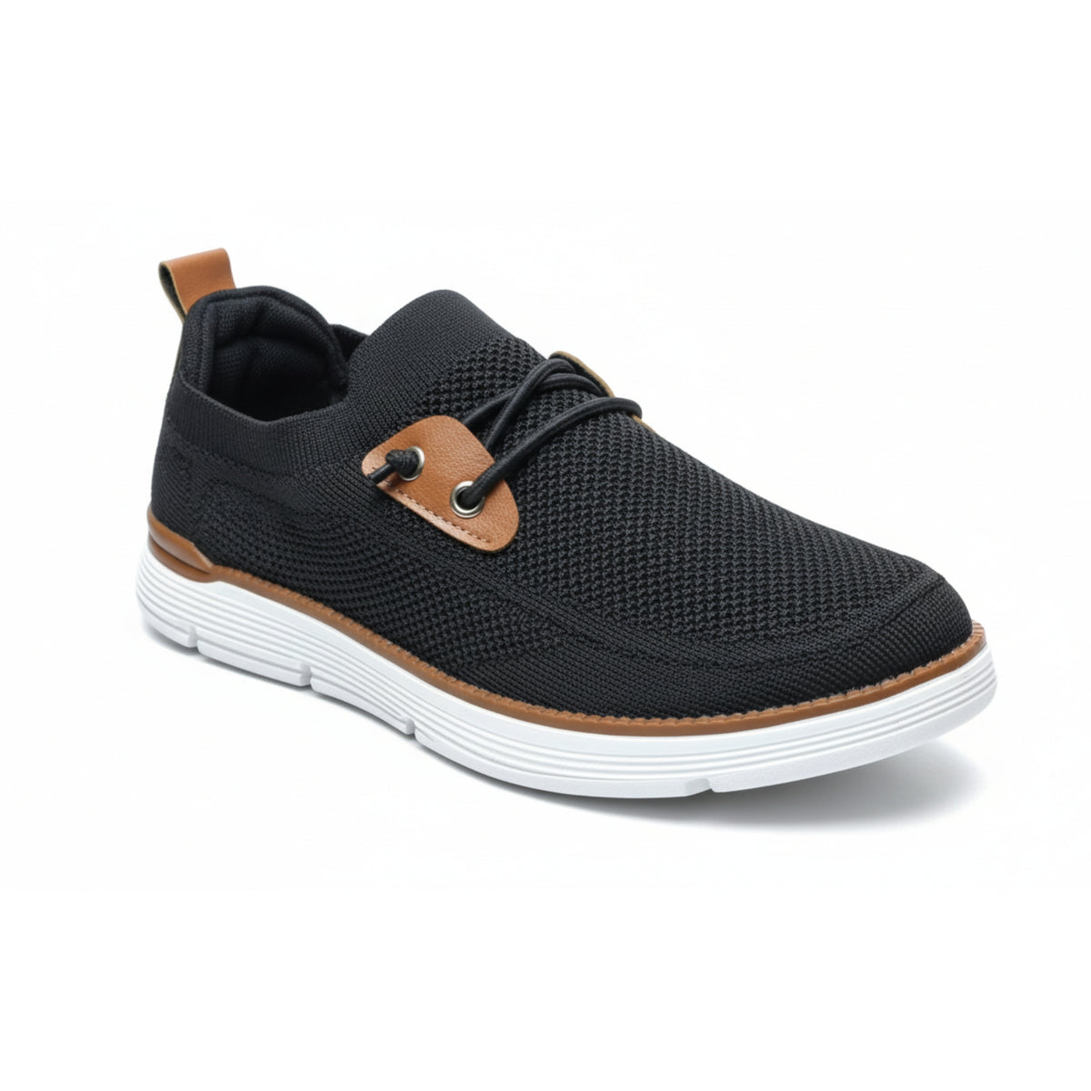 X 804-Men’s Casual Lace-Up Sneakers – Breathable – Black