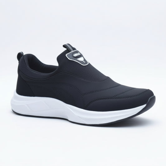 X 150-Men’s Slip-On Sneakers – Lightweight Casual Walking & Running Shoes- Black