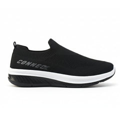 X 165-Men’s Knit Slip-On Sneakers – Lightweight Running Shoes- Black