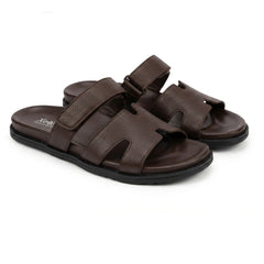 XeeGo X-119 | Men’s Pure Leather Chappal - Chocolate Brown