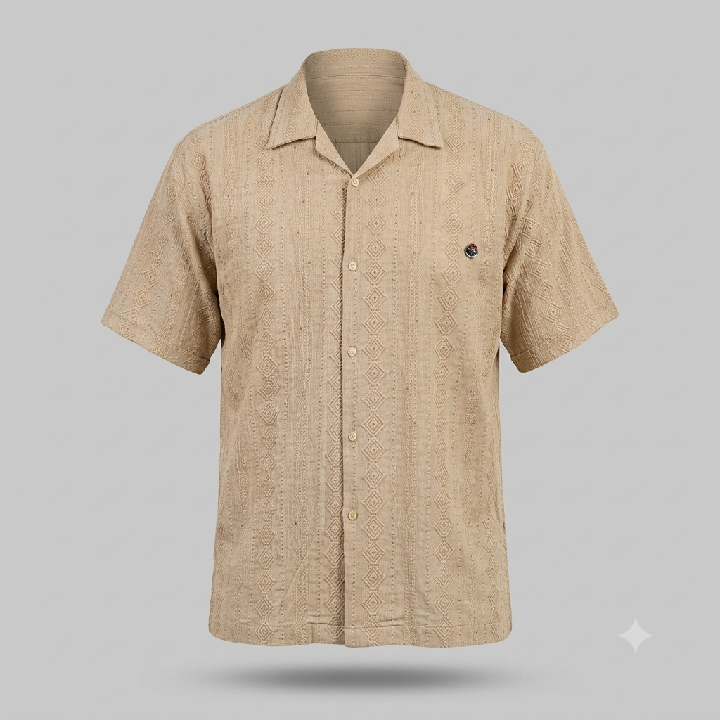 X 1150- The Signature Textured Camp-Collar Shirt