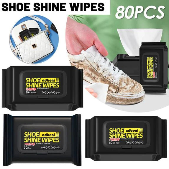 Shoe Shine Wipes – 80 Pcs | Instant Clean & Shine