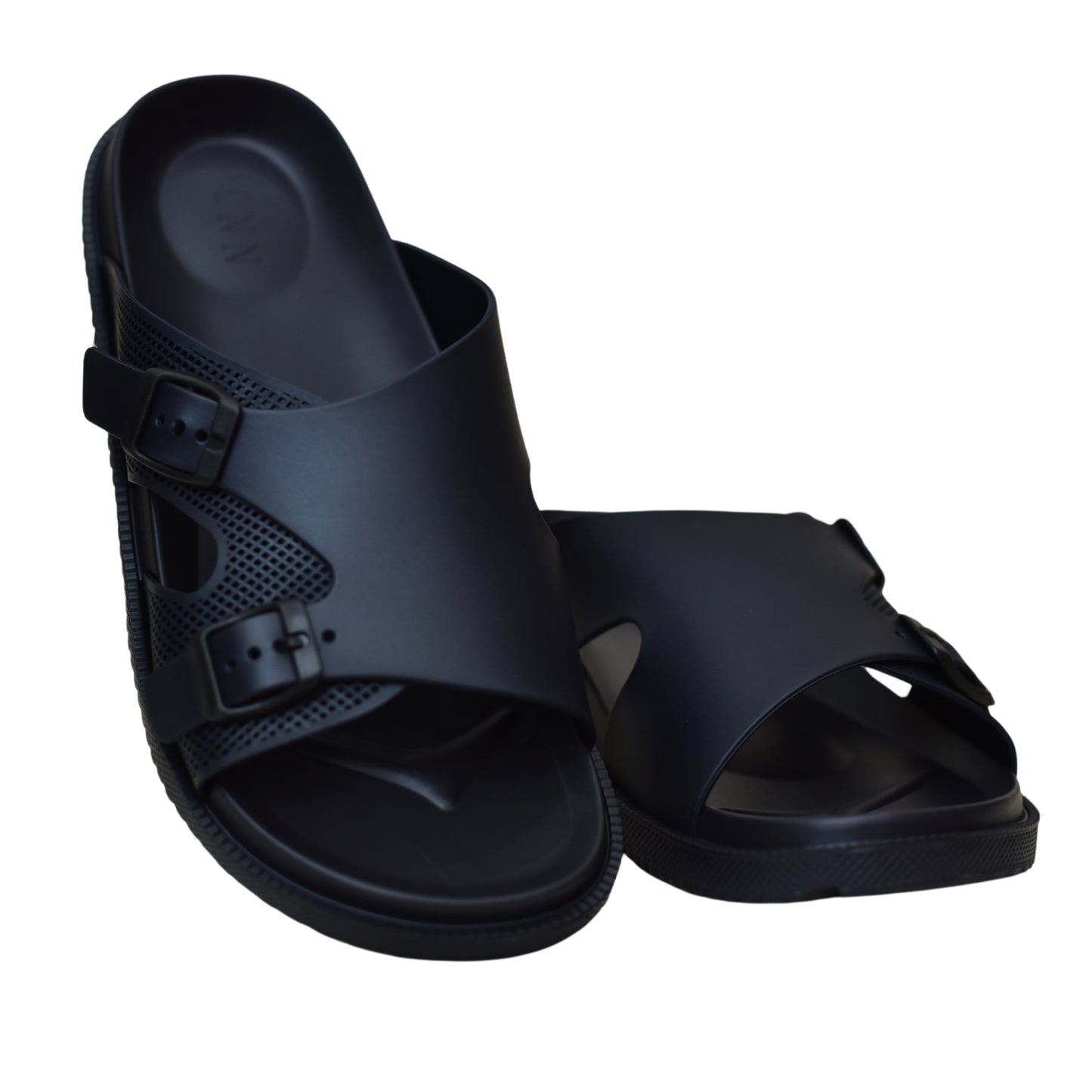 X 012- Men’s Adjustable Double Buckle Comfort Slides - Blue