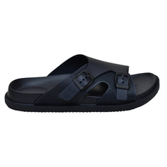 X 012- Men’s Adjustable Double Buckle Comfort Slides - Blue