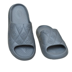X 52- Premium Embossed Comfort Slides for Men - Gray