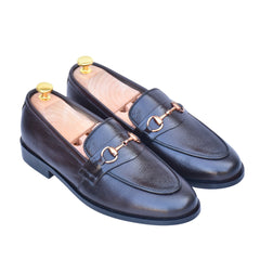 4004 - XeeGo Signature Horsebit Leather Loafers – Classic Brown