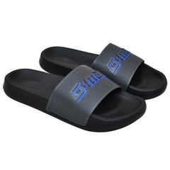 X 085- Men’s G-MAX Graphic Comfort Slippers (Gray)