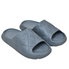 X 52- Premium Embossed Comfort Slides for Men - Gray
