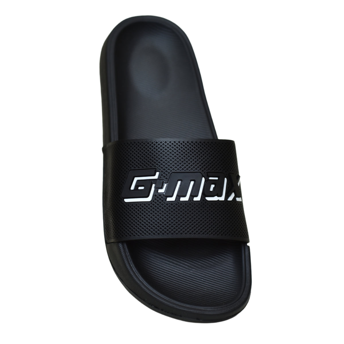 X 085- Men’s G-MAX Graphic Comfort Slippers (Black)