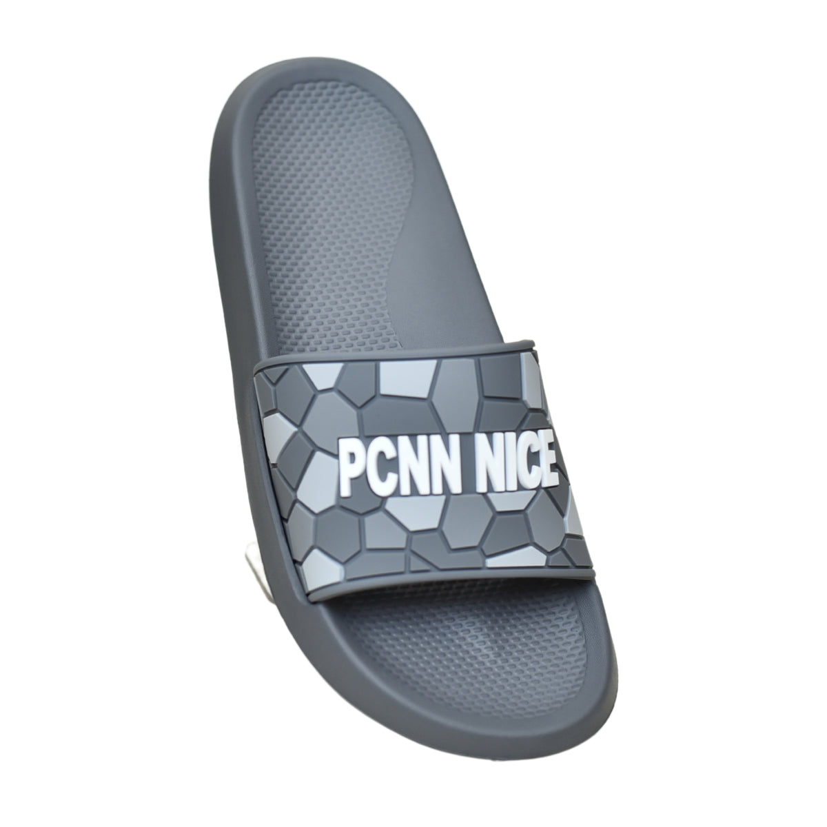 X 011- Men’s Graphic Slide Chappal–(Grey)