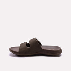 X 2109- Executive Comfort Dual-Strap Slides – Chocolate Brown Edition