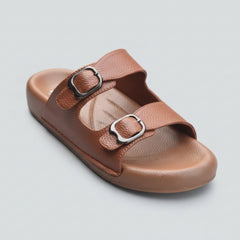 X 017 - XeeGo Dual Buckle Comfort Slides – Mustard