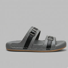 X 026 - XeeGo Classic Double Strap Comfort Sandals – Gray