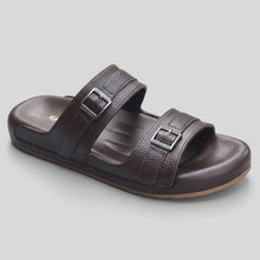 X 026 - XeeGo Classic Double Strap Comfort Sandals – Brown