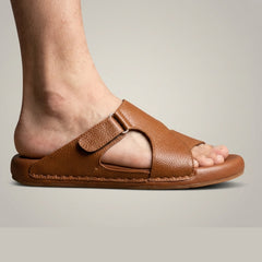 XeeGo X-029 | Adjustable Cross-Strap Slide - Mustard