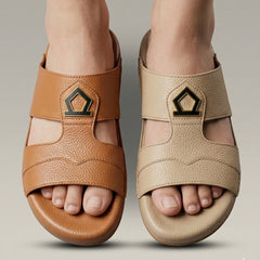 X 027 - XeeGo | Premium Pebble-Grain Slide in Beige