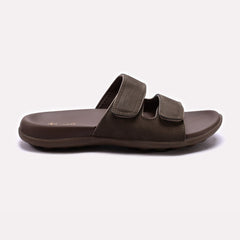 X 2109- Executive Comfort Dual-Strap Slides – Chocolate Brown Edition
