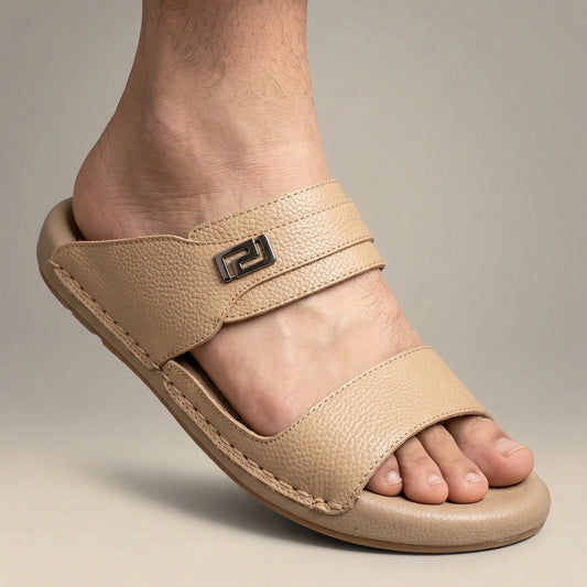 XeeGo X-401 | Comfortable Minimalist Slide- Sand Beige